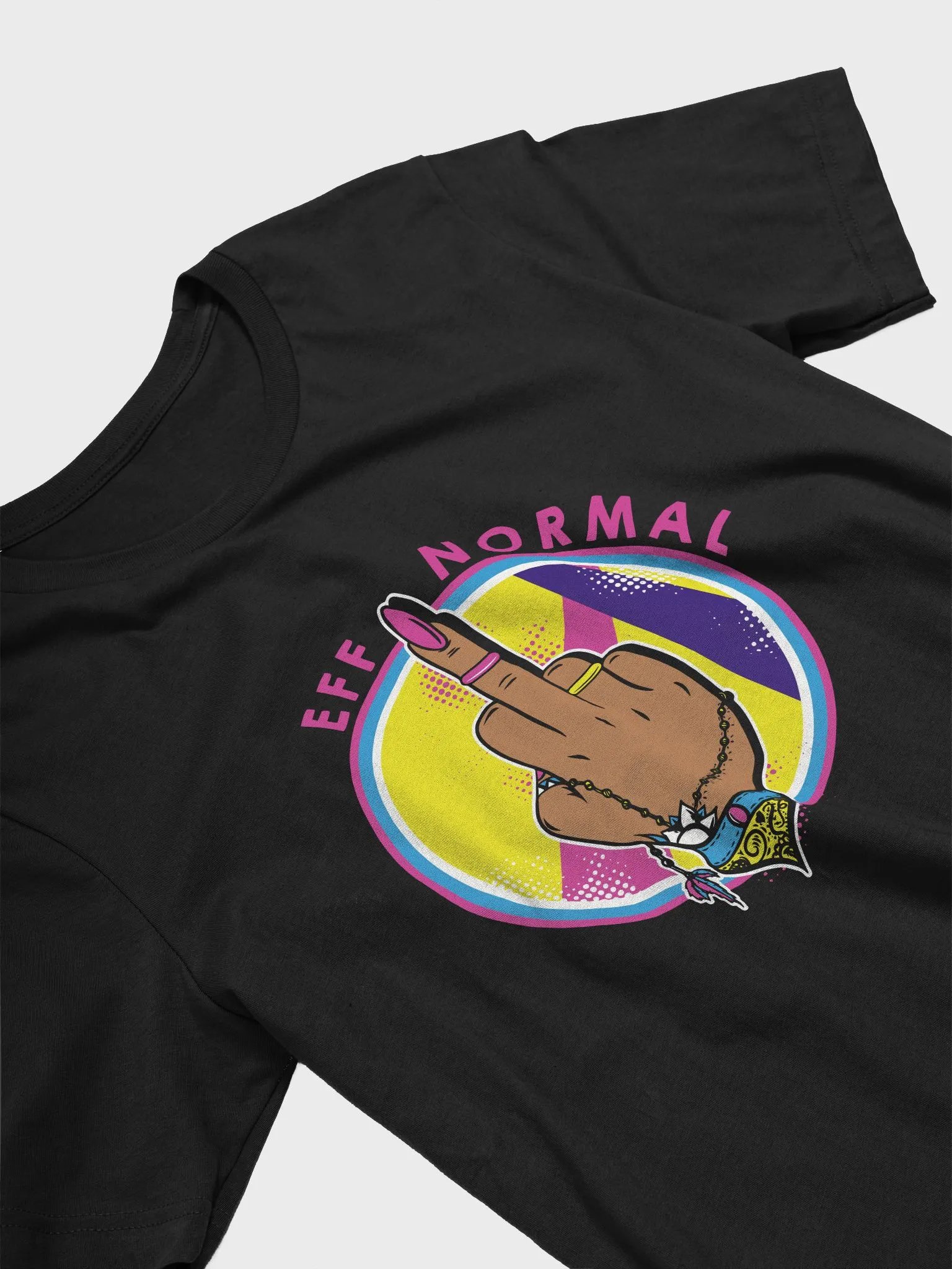 EFF NORMAL Statement Black Tee (Brown) product image (3)