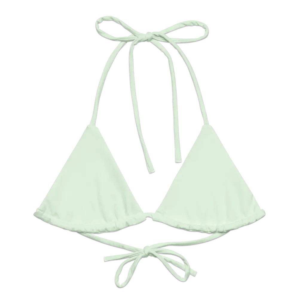 Honeydew Recycled Padded String Bikini Top product image (2)
