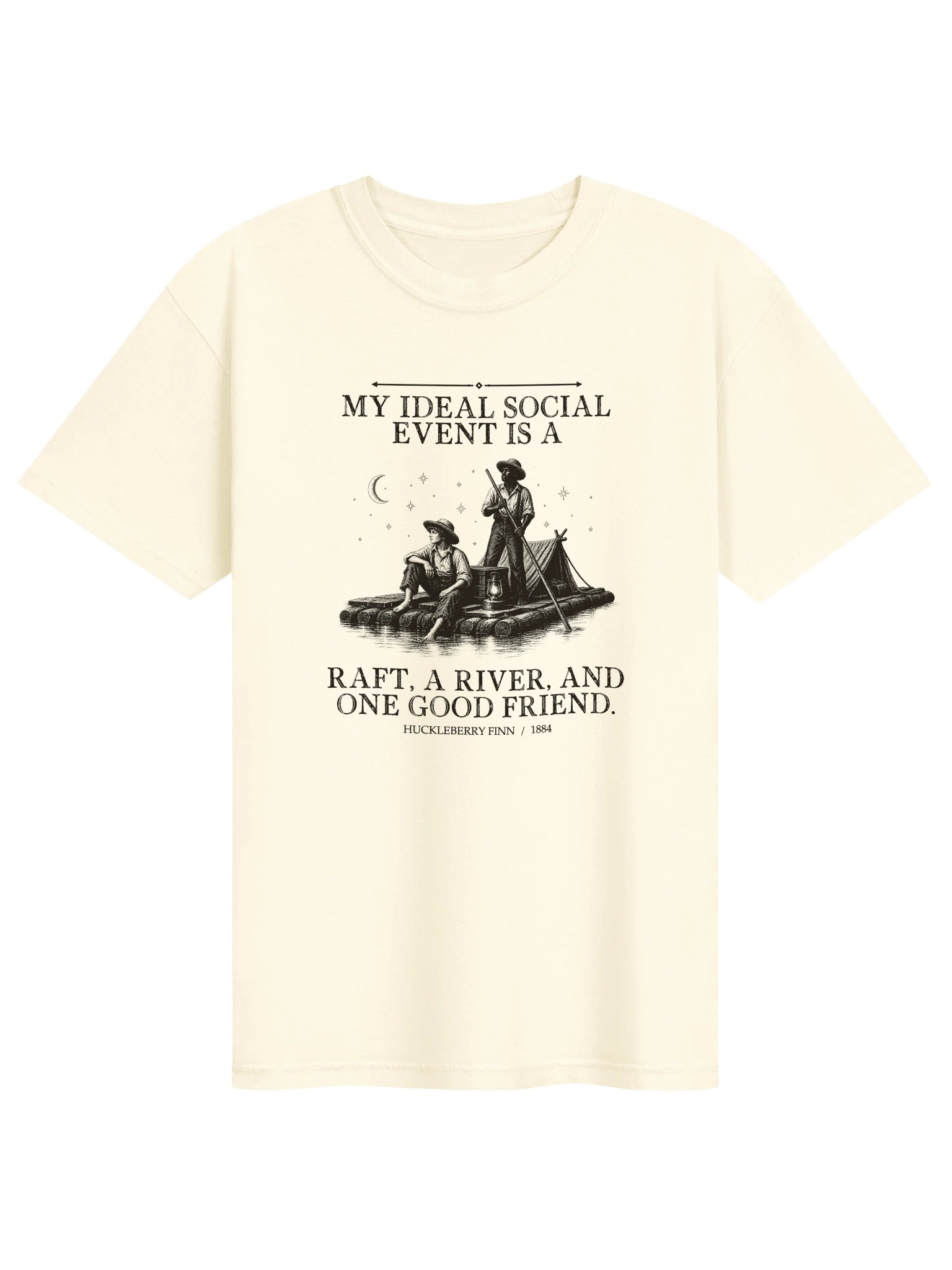 Ideal Social Event Raft River One Good -- Adventures of Huckleberry Finn Tee (Light) product image (1)