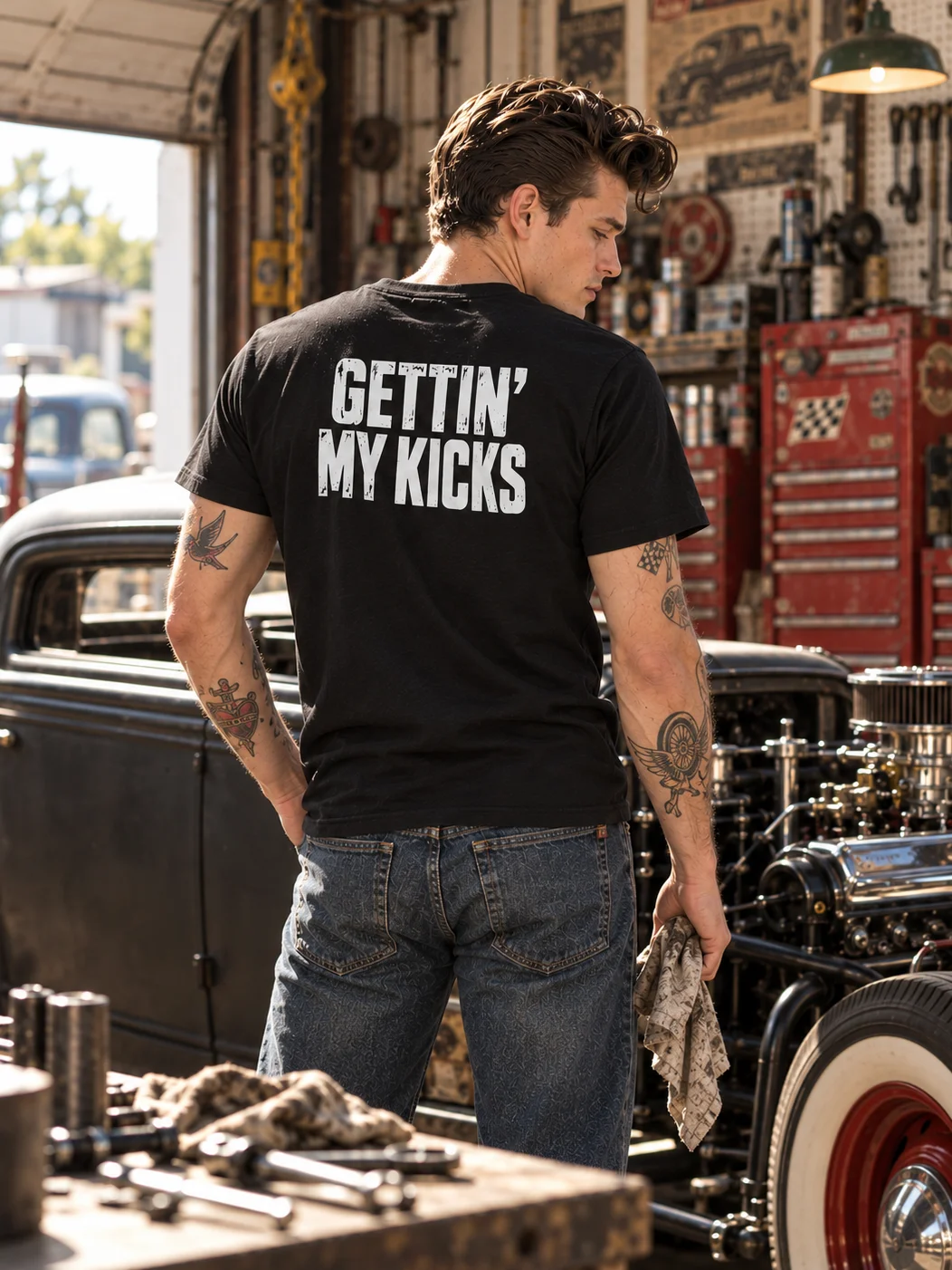 Gettin’ My Kicks Tee – Men product image (1)