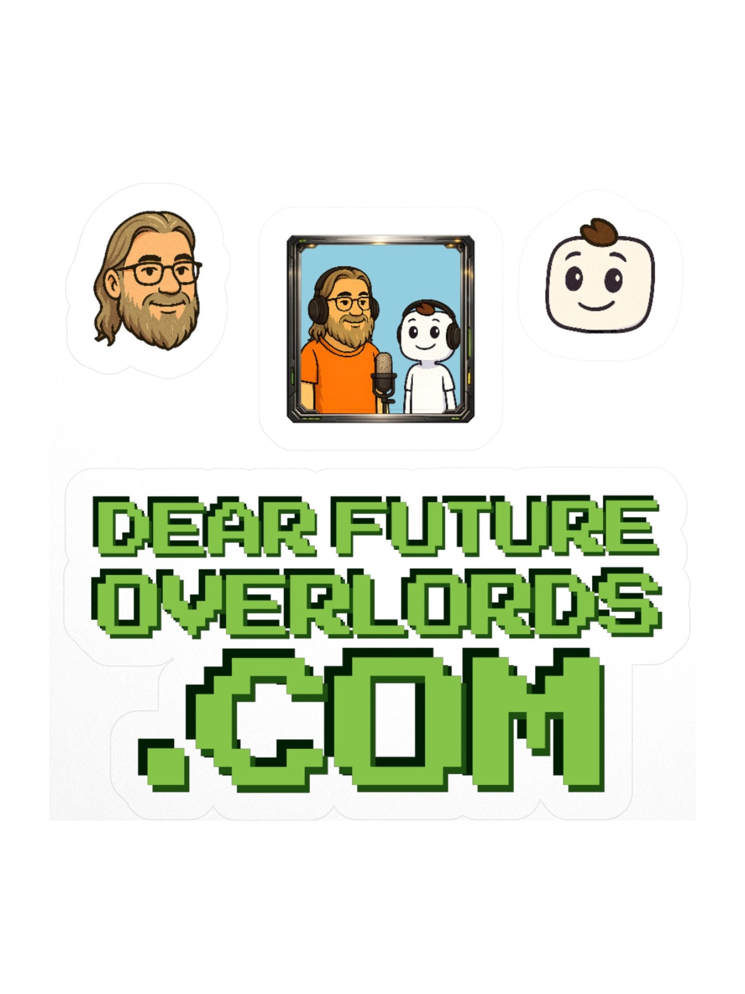 Dear Future Overlords Stickers product image (1)