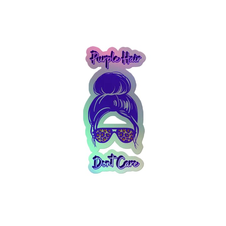 Purple Hair Don't Care Sticker Sheet product image (2)