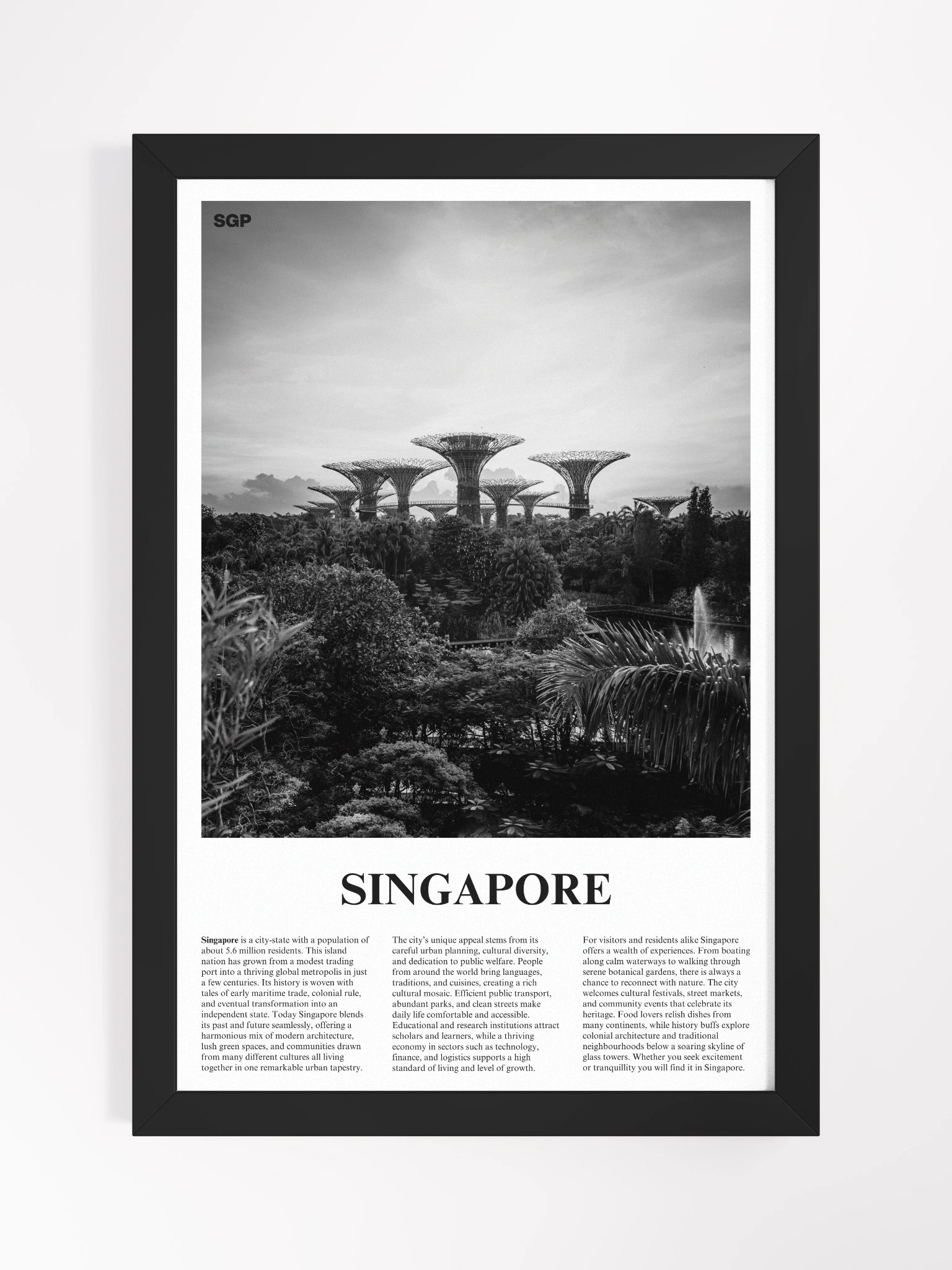 Singapore 03 Newspaper Poster | Framed product image (5)