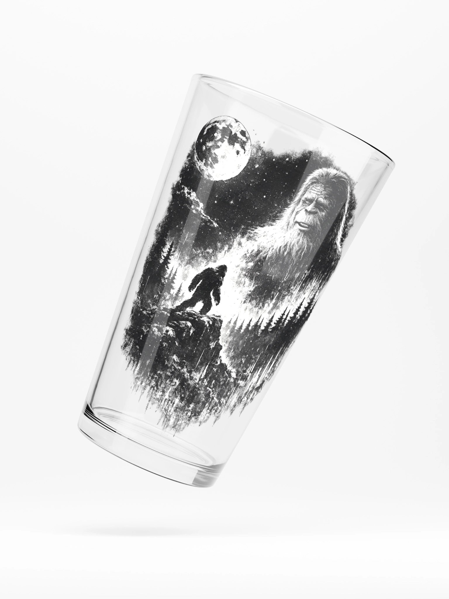 SENTIMENTAL SASQUATCH SHAKER PINT GLASS 16oz product image (1)