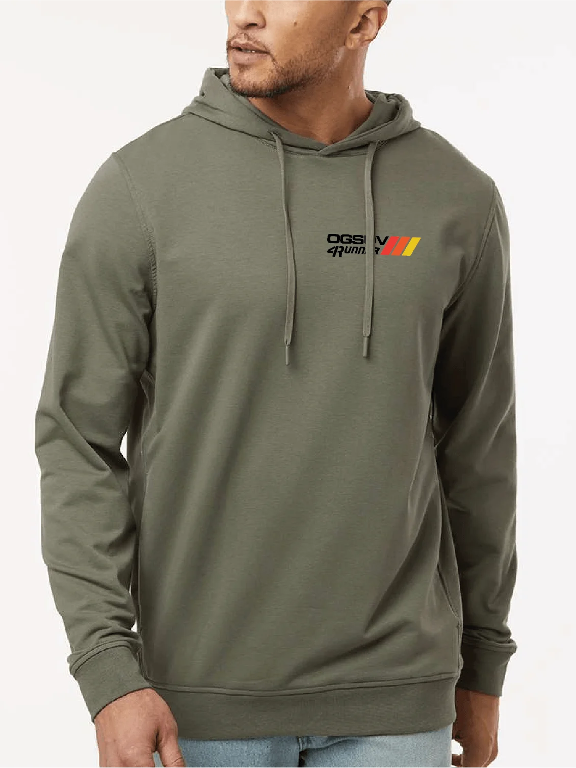 SidexSide Unisex Premium Hoodie - Olive/Black product image (2)