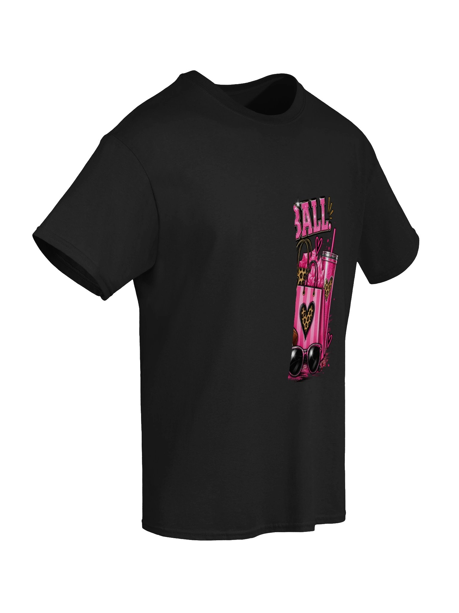 He Has Football, I Have Shopping Glitter Tee product image (27)