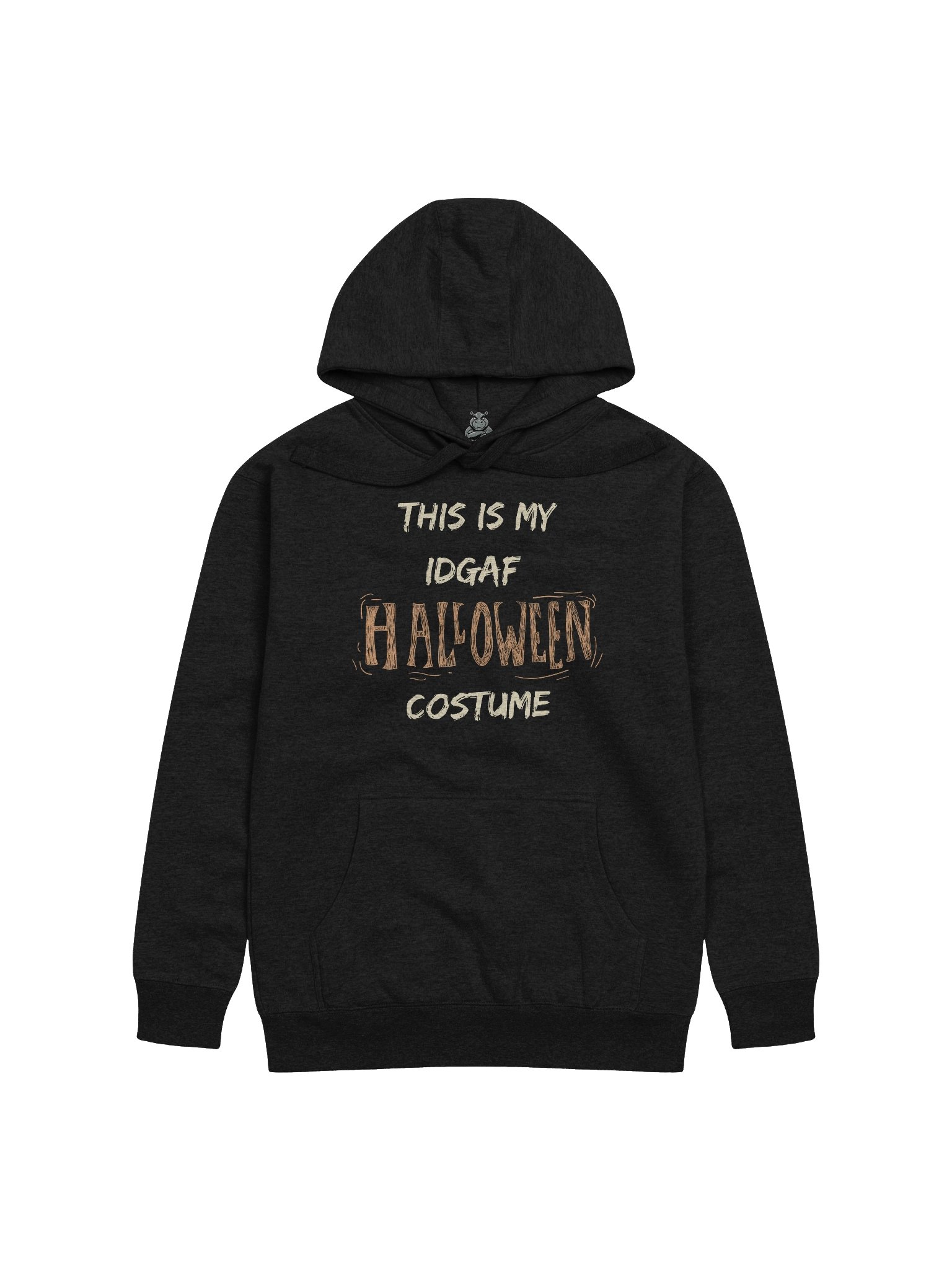 “This Is My IDFAF Costume” Lazy Halloween Costume Hoodie – Funny Sarcastic Hoodie product image (3)
