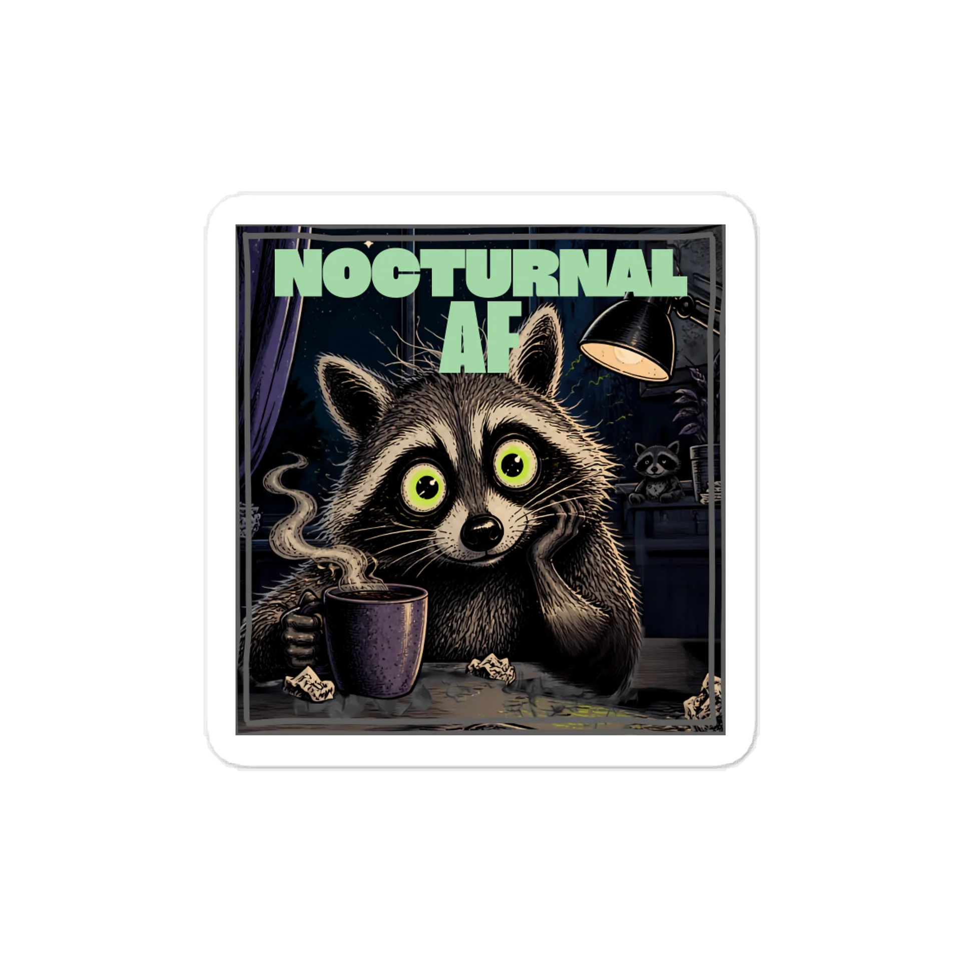 Nocturnal AF Kiss-Cut Vinyl Decal product image (1)