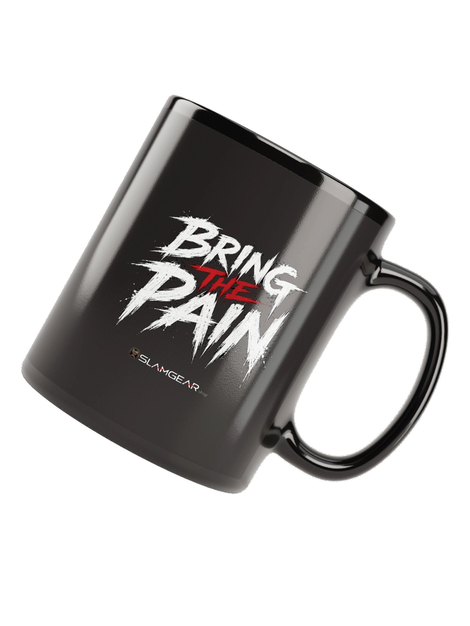 Bring the Pain Black Glossy Mug (FRONT AND BACK) product image (5)