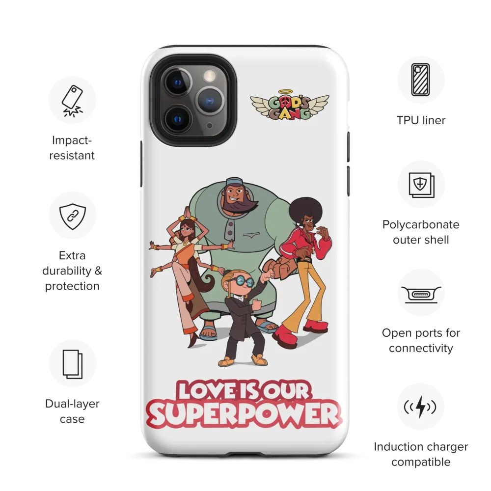 Love is Our Superpower | God’s Gang iPhone Case product image (68)