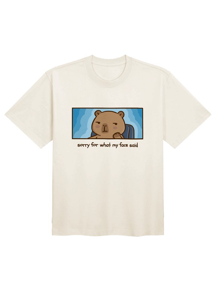 Sorry For What My Face Said Boxy Tee product image (2)
