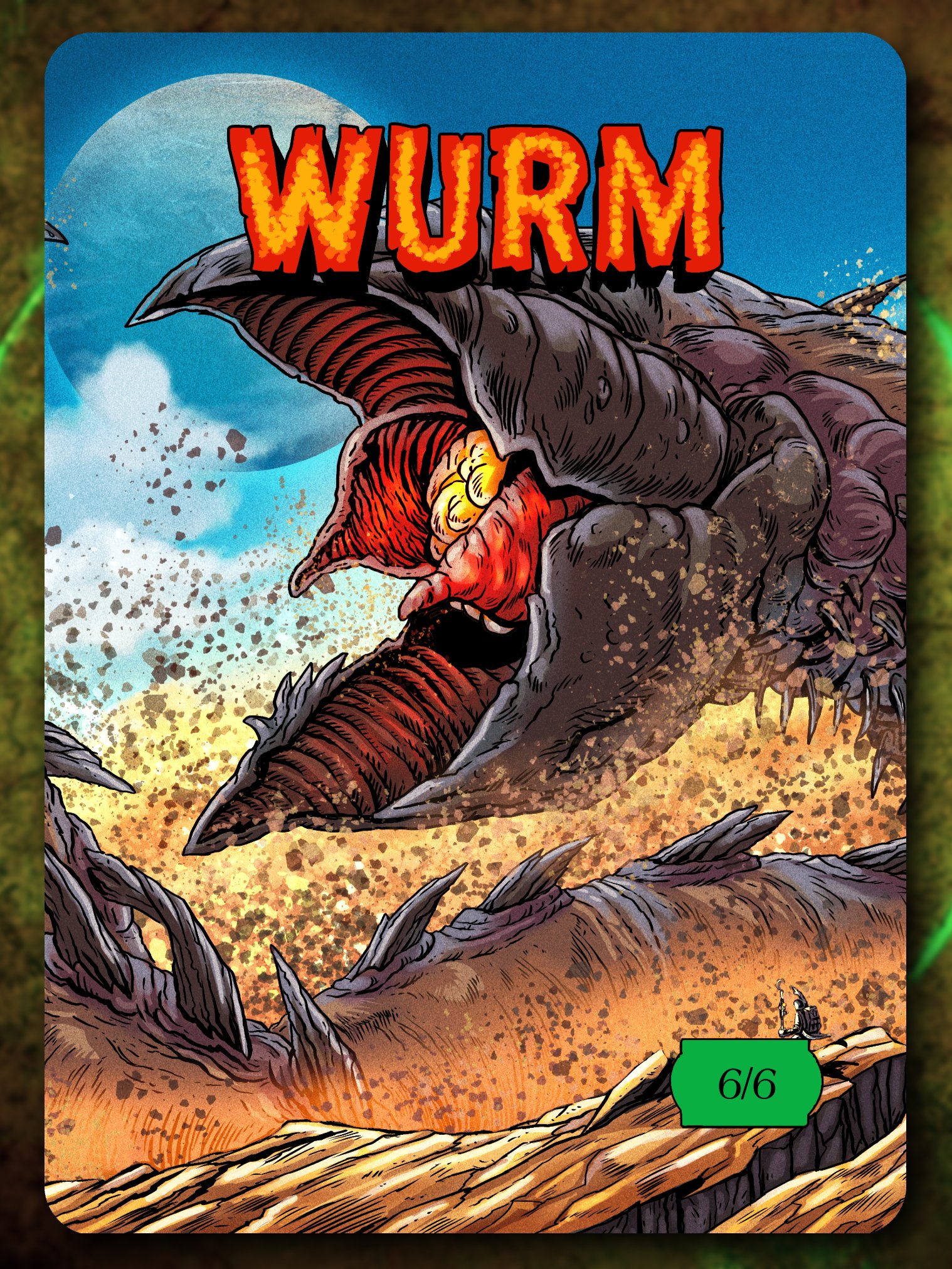 Wurm 6/6 Full Art Token product image (1)