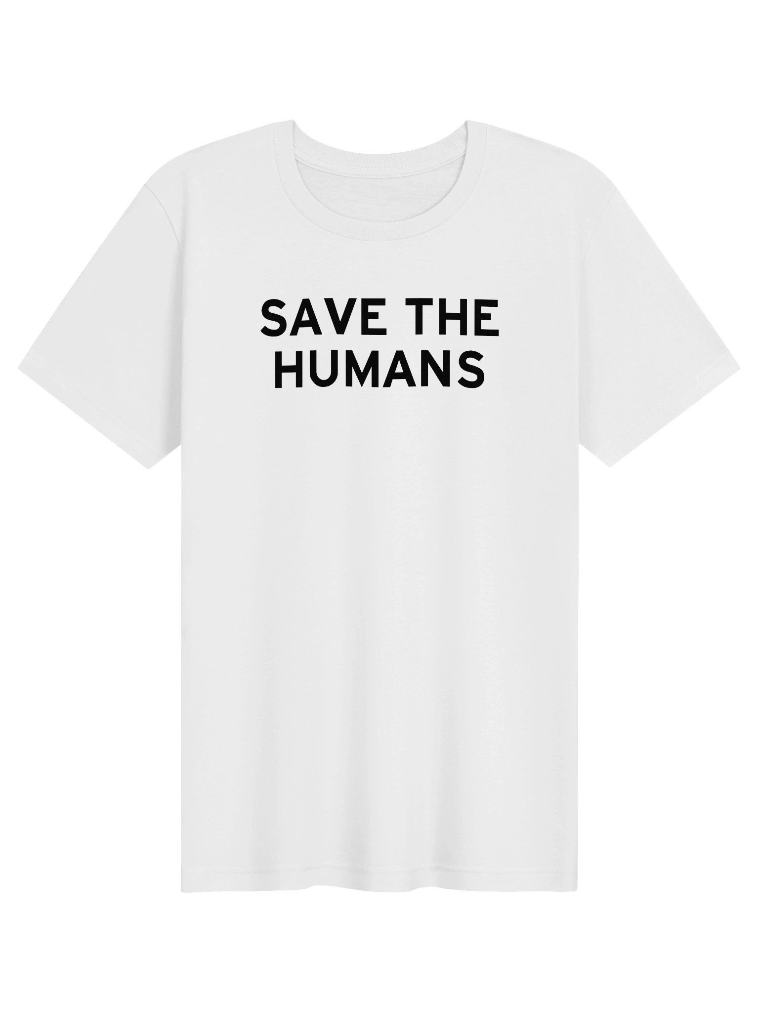 Save the Humans White T-Shirt product image (1)