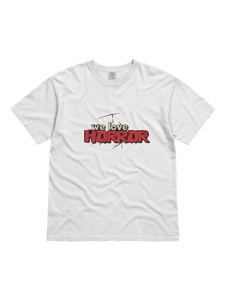 We Love Horror Typography T-Shirt product image (1)