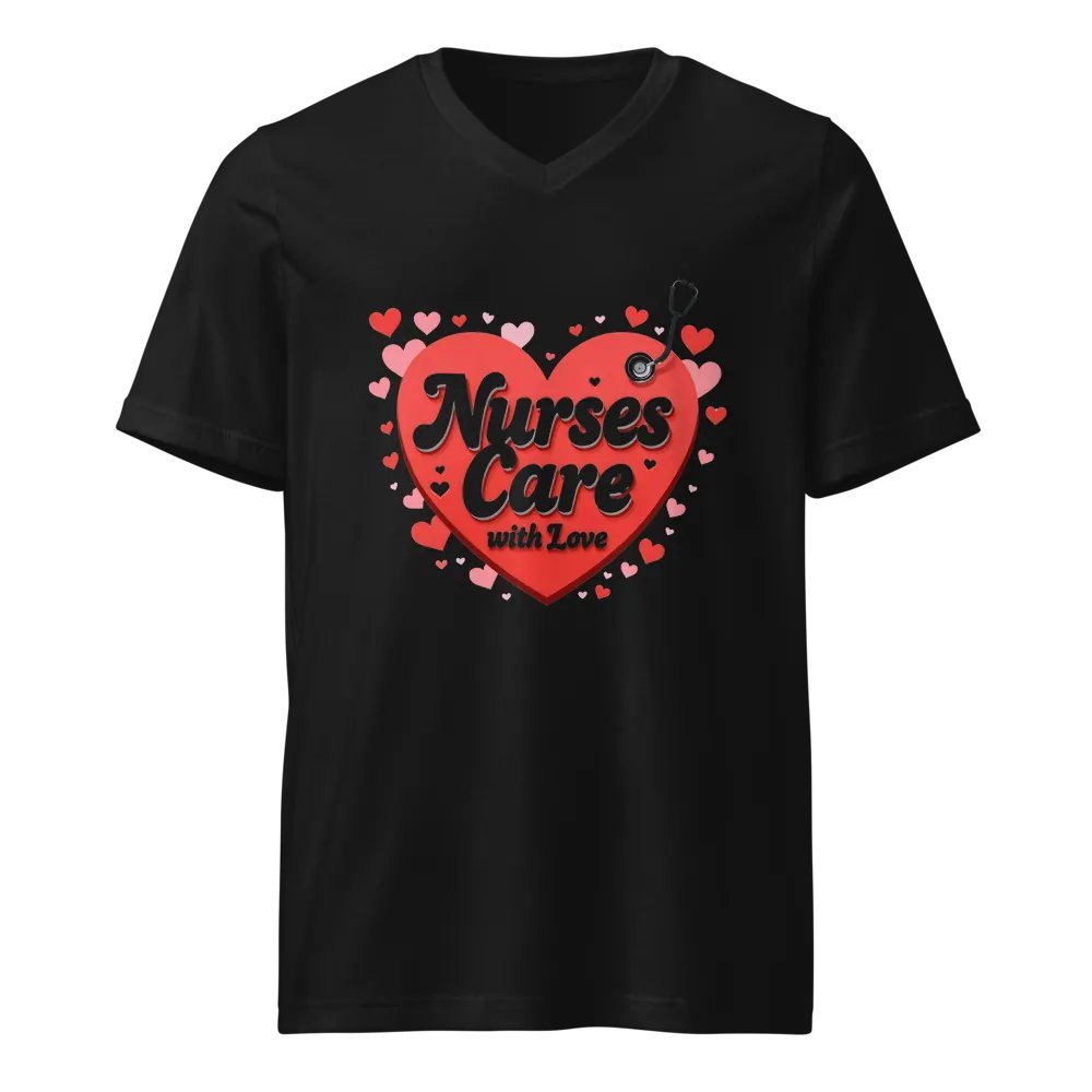 Nurse Love Heart V-Neck Tee product image (1)