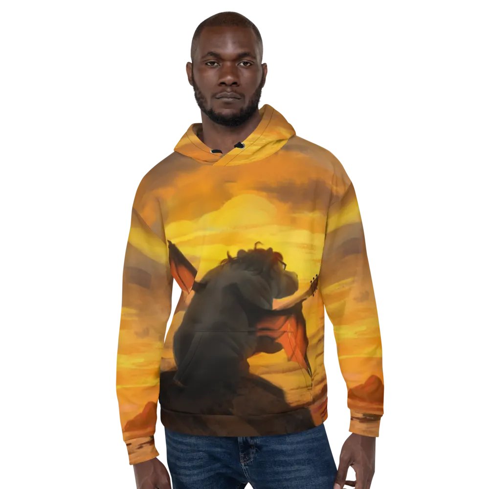 Orange Hippo Fullprint Hoodie product image (6)