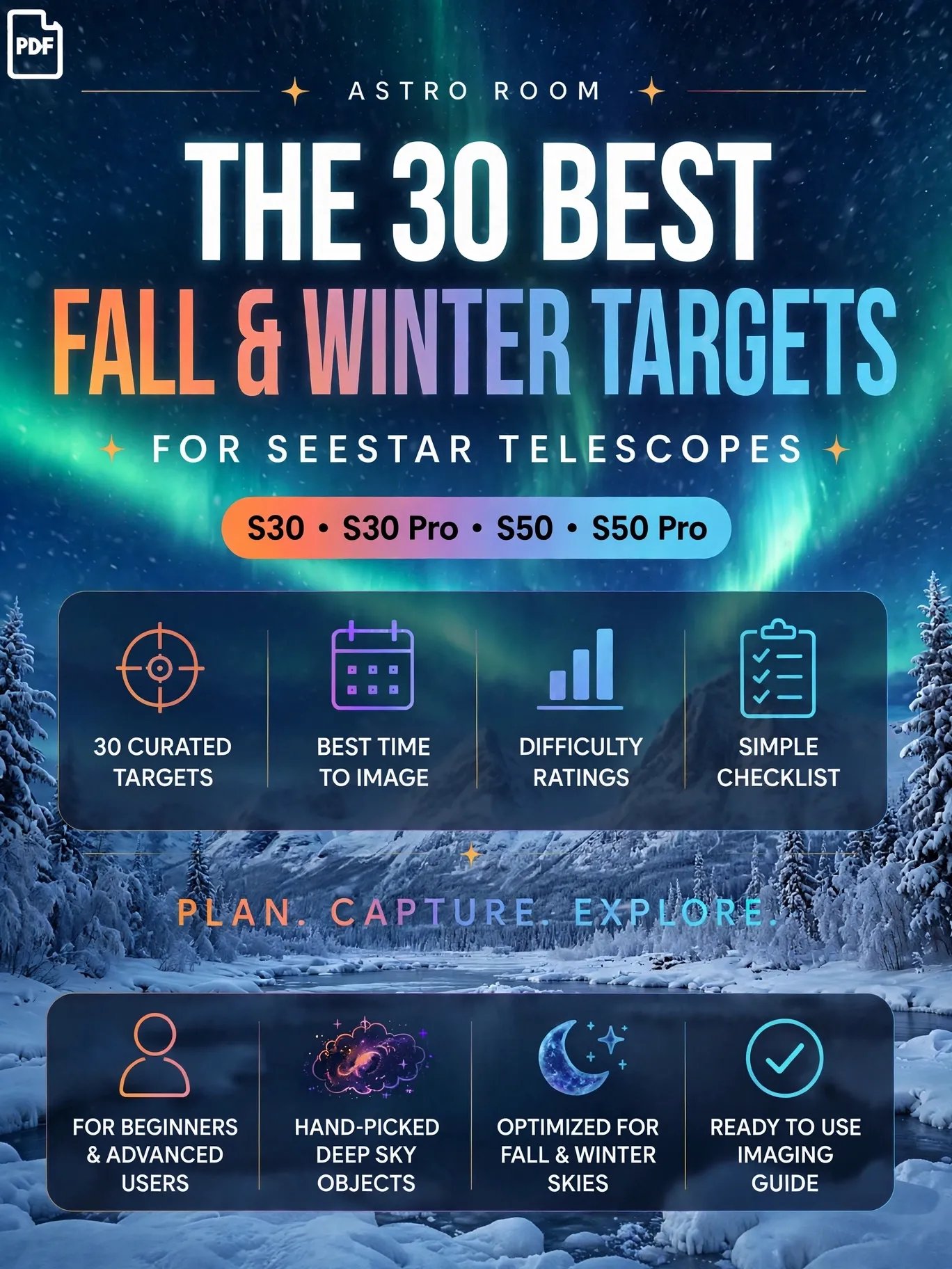 Top 30 Best Fall & Winter Targets for Seestar Telescopes product image (1)