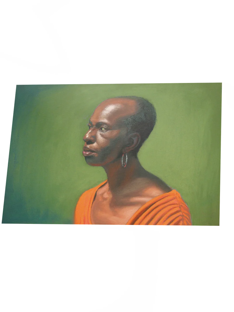 ART BY TIM: "Mona" Pastel Portrait Drawing (Print) product image (3)