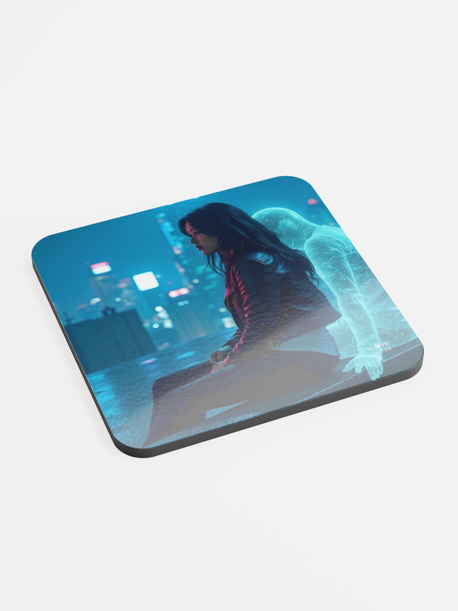 Cork Coaster: Undefined - Hologram Robot Scene product image (2)