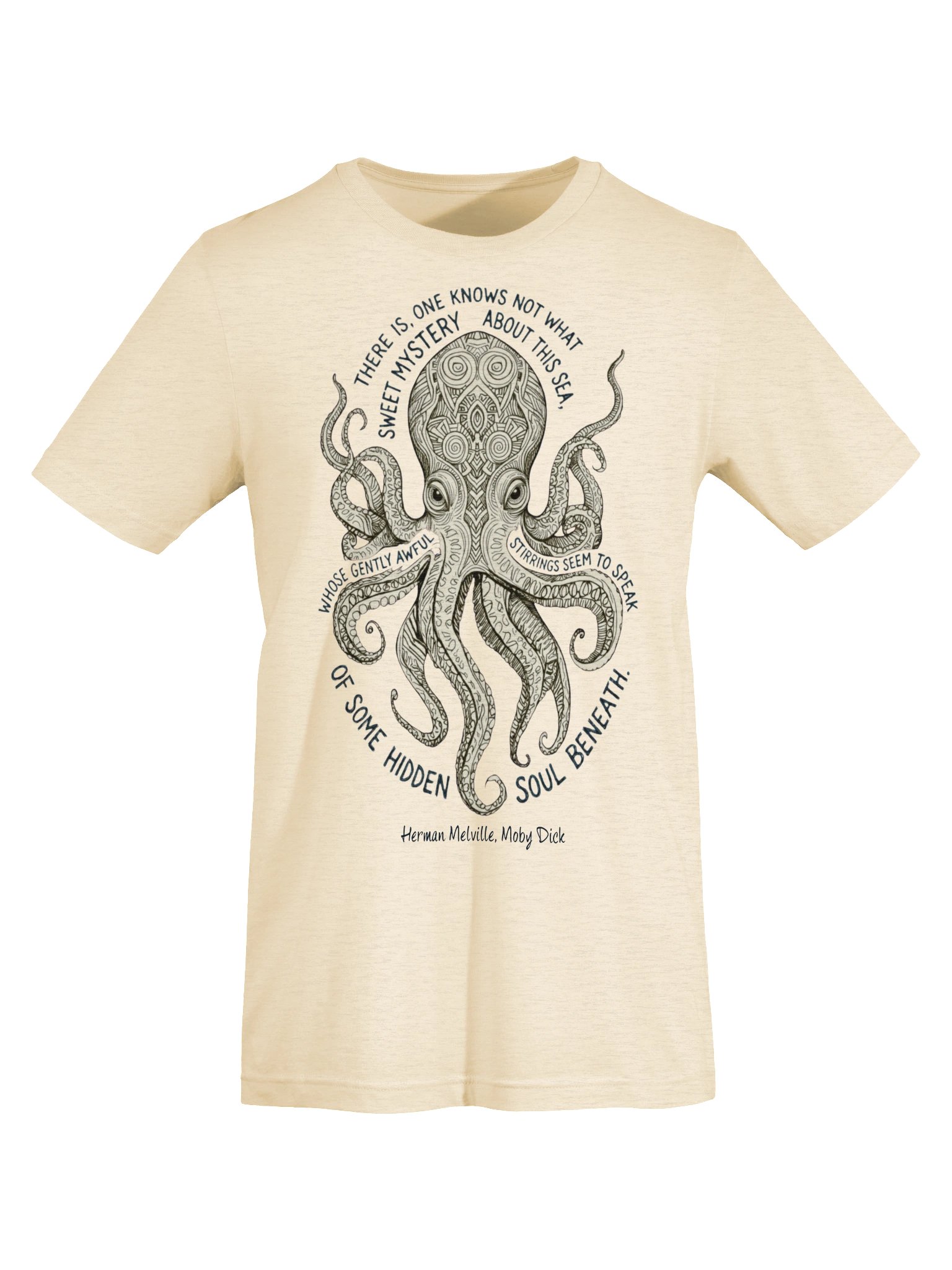 Moby Dick Shirt, Herman Melville Quote, Mysterious Kraken Literary Tee product image (6)
