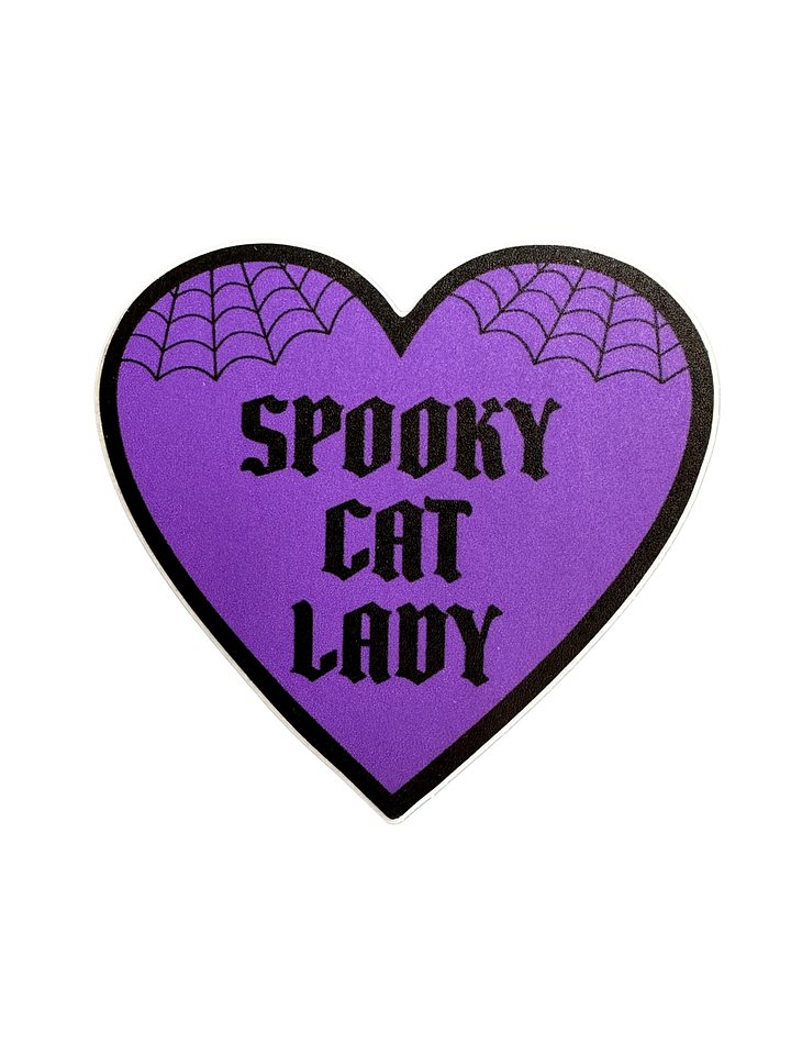 Spooky Cat Lady sticker product image (1)