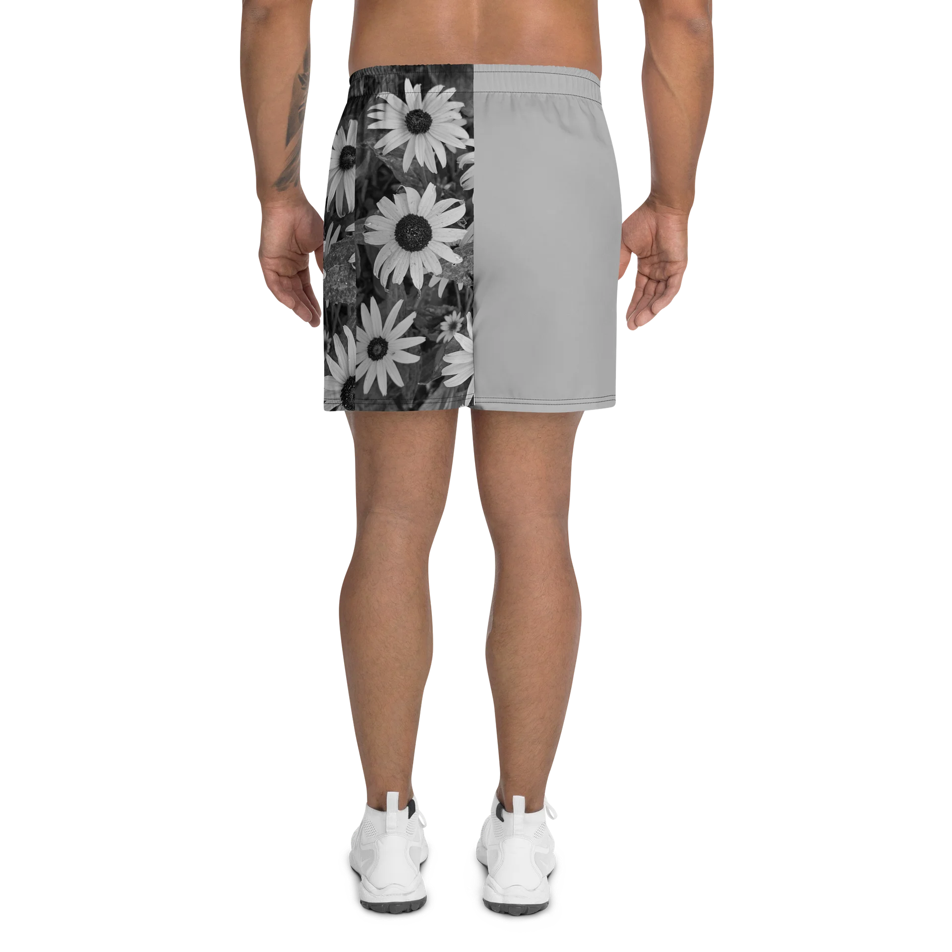 Black-Eyed Susans (Grey Scale) Athletic Shorts product image (4)
