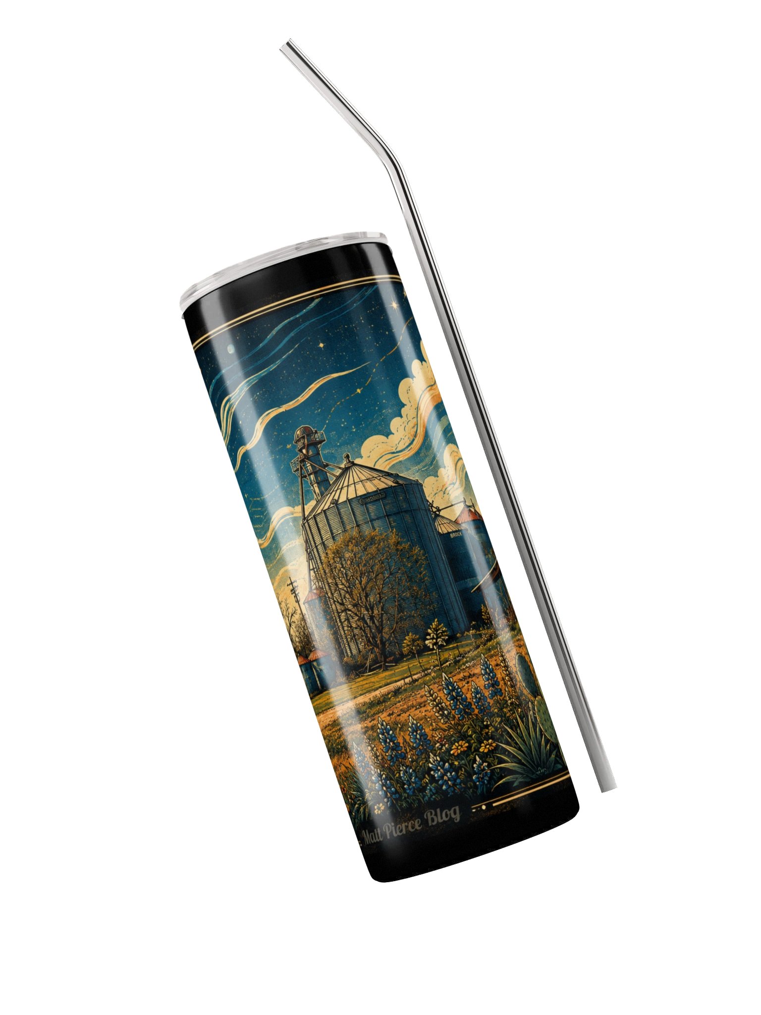 South Texas Silos Tumbler : Original photo and artwork by Matt Pierce product image (3)