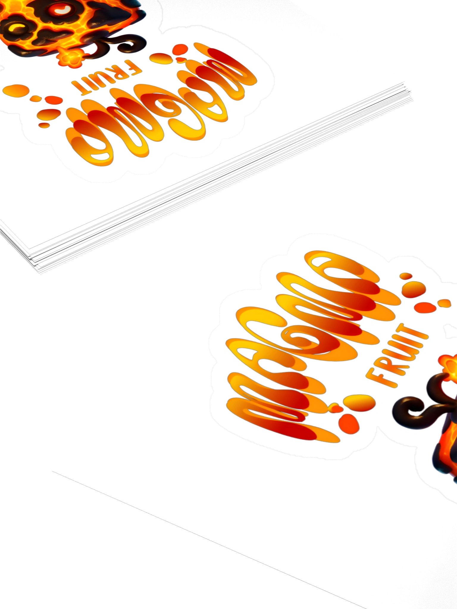 Magma Fruit Sticker 3x3" Blox Fruits Gamer Gift For Kids product image (4)