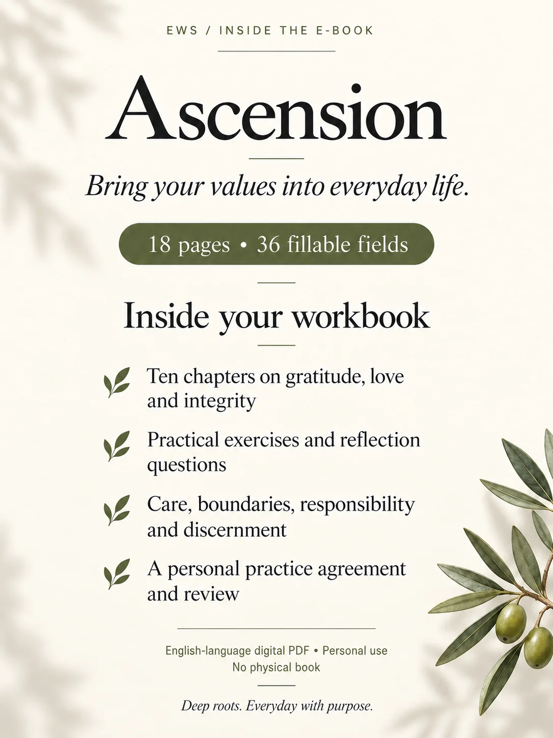 Ascension: Put Gratitude, Stronger Boundaries & Your Values into Practice product image (2)