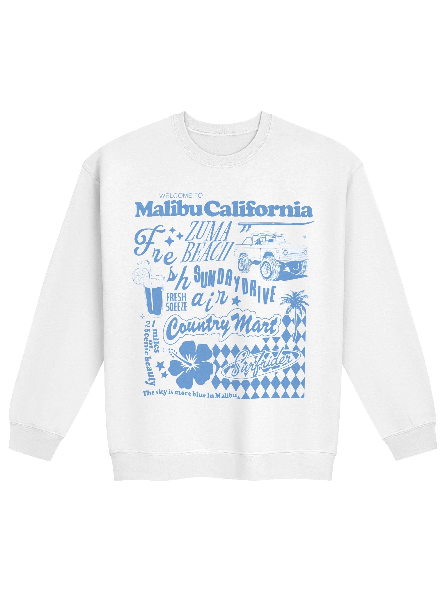 Welcome to Malibu - Sweatshirt product image (1)