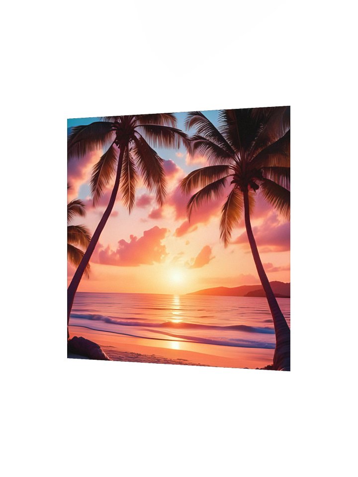 Tropical Sunset Silhouette Poster product image (7)