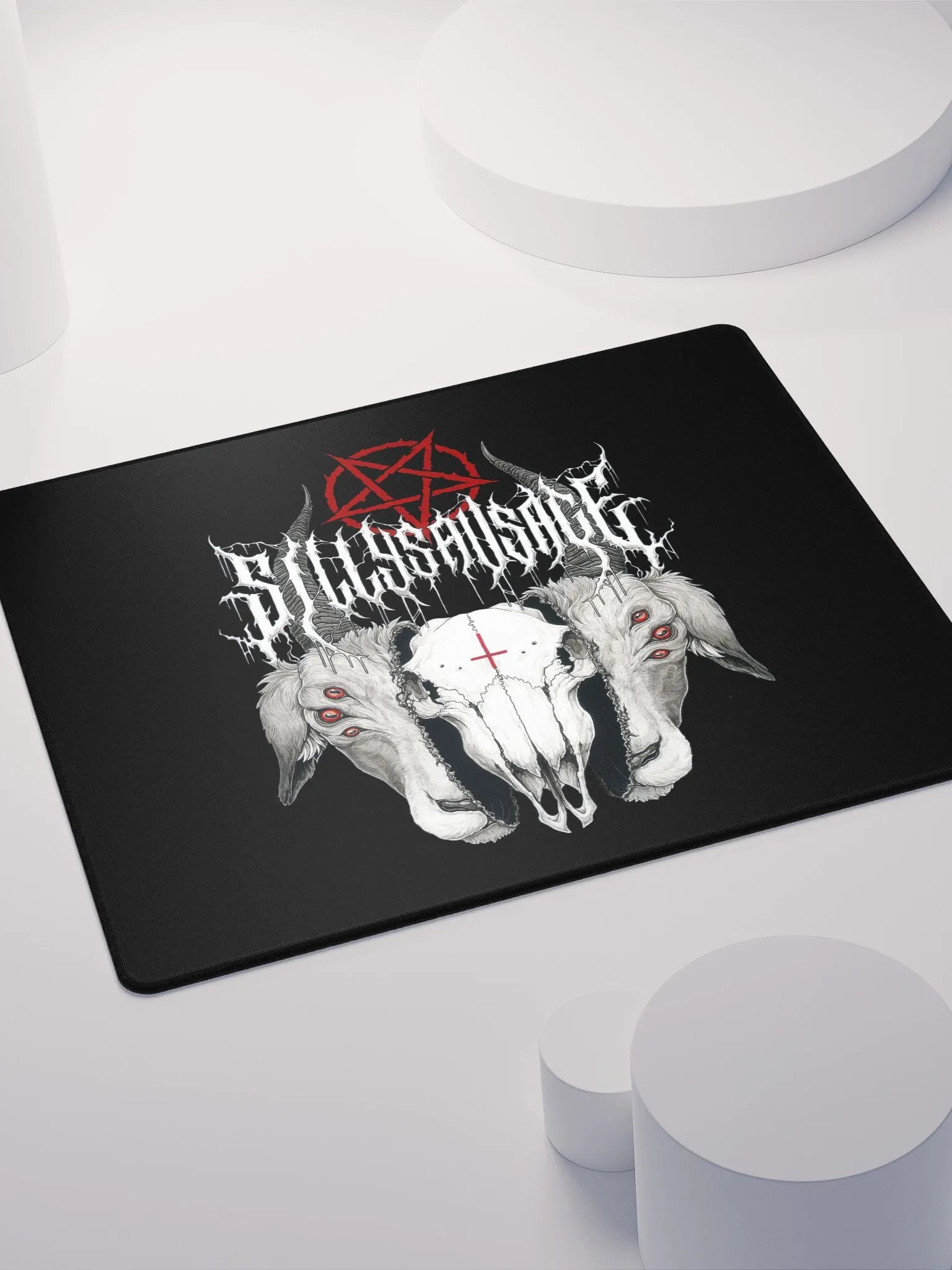 Sillysau5age Demonic Goat Mouse Mat product image (4)