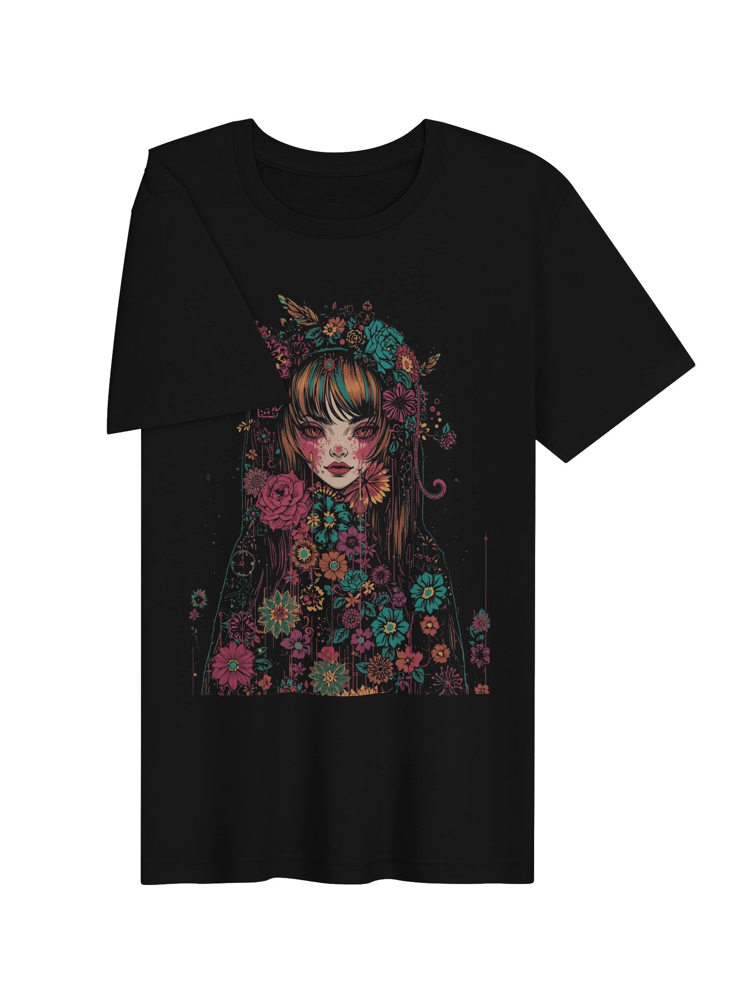 Floral Punk Girl Supersoft Tee product image (6)