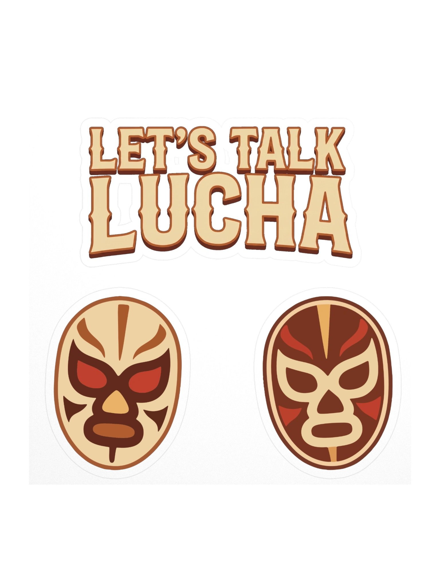 Let’s Talk Lucha Stickers product image (3)