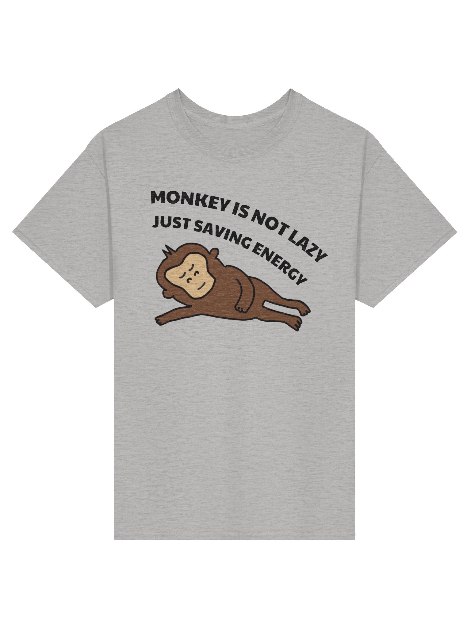 "Monkey not lazy" T-Shirt (Light) product image (3)