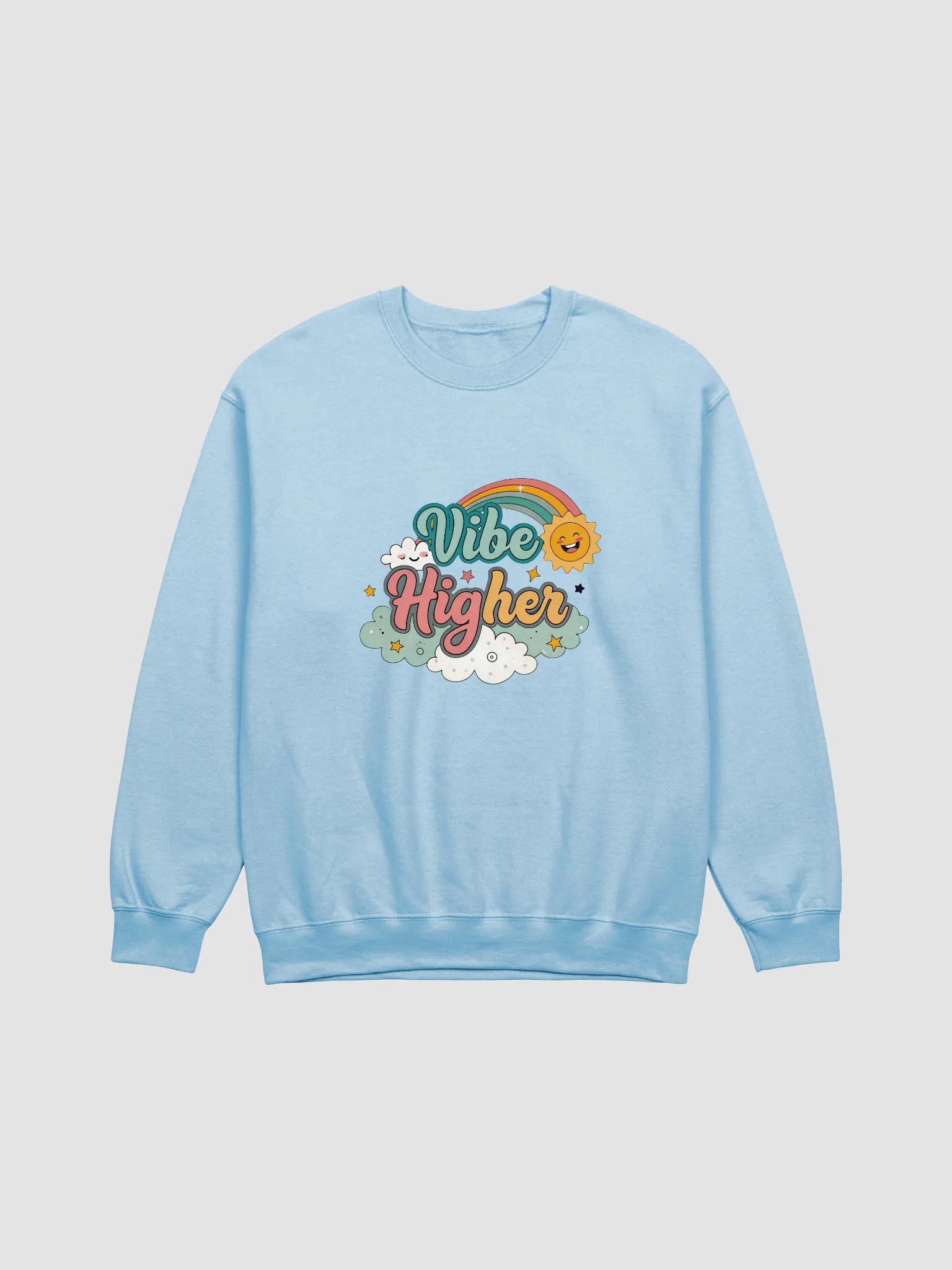 Vibe Higher Rainbow Crewneck Sweatshirt product image (1)