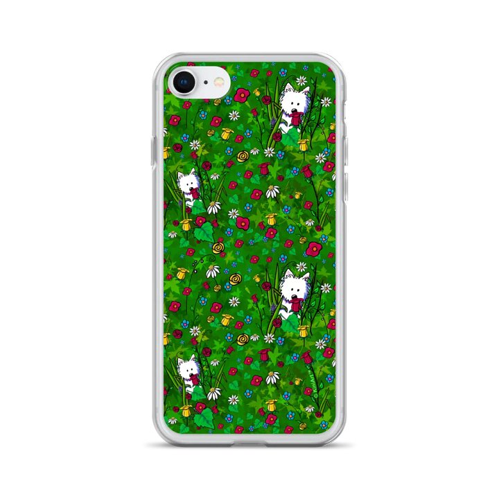 Westie Garden Helpers Clear iPhone Case product image (1)