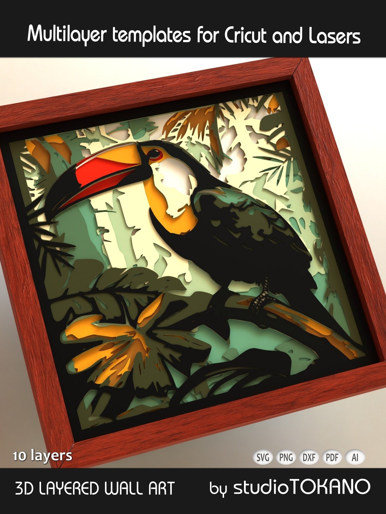 Toucan Multi layered Shadowbox product image (5)