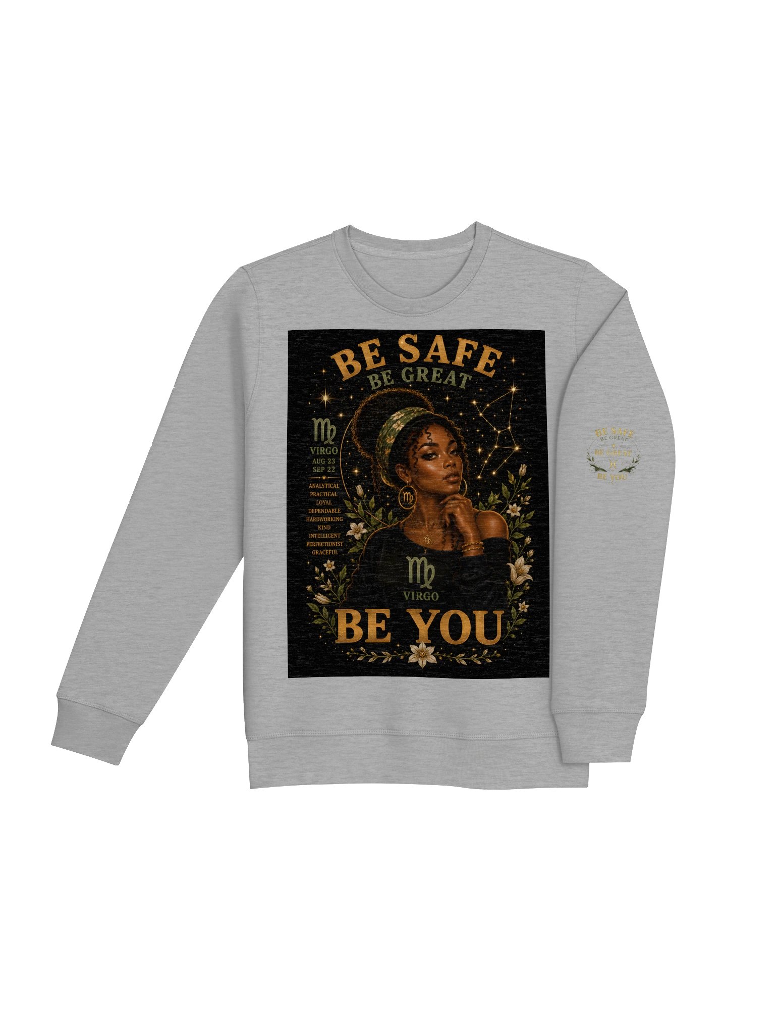 Virgo For the perfectionists. Practical. Wise. Reliable. Virgo finds beauty in every detail and purpose in every step. 🌿 Be Safe. Be Great. Be You. product image (12)