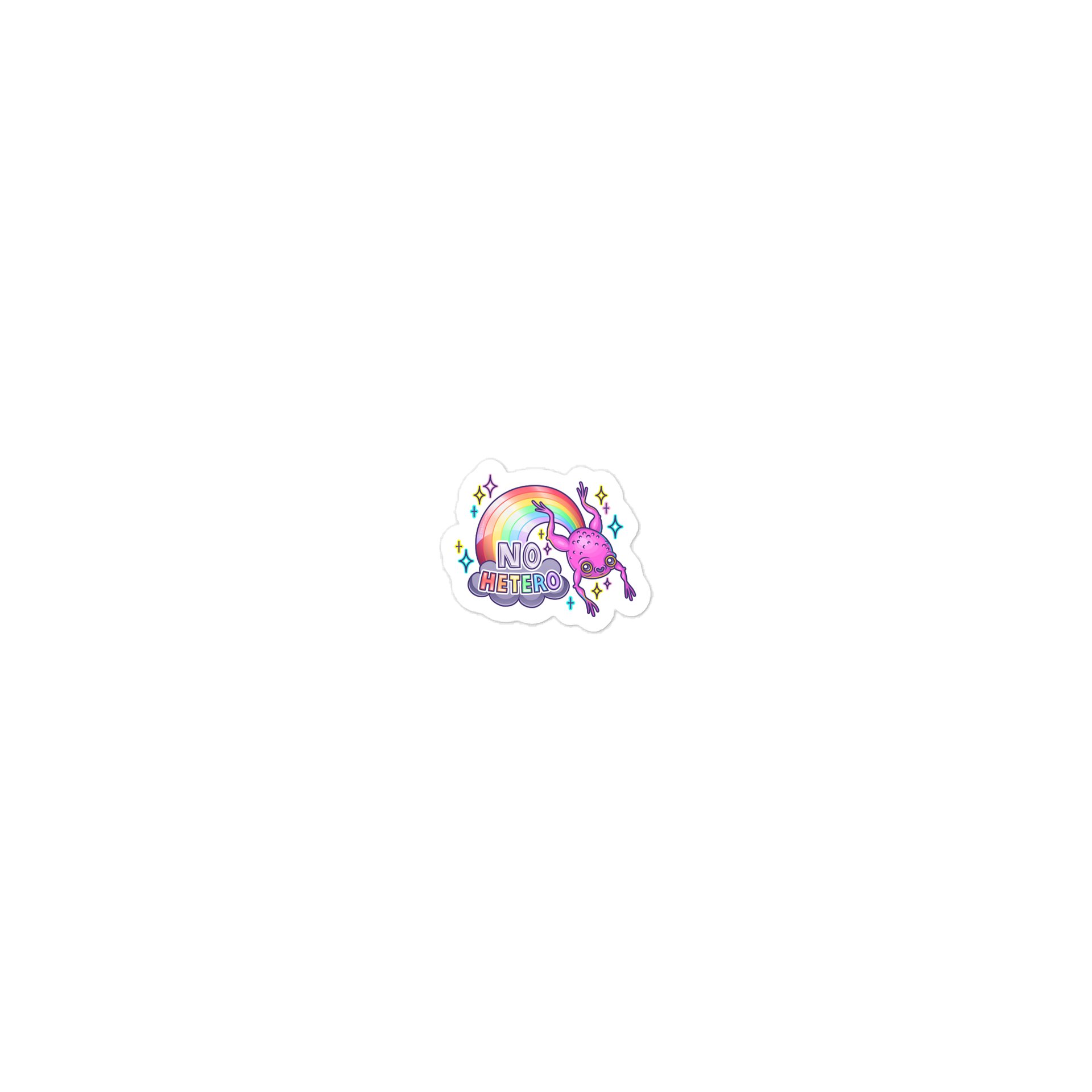 No Hetero Die-Cut Sticker product image (1)