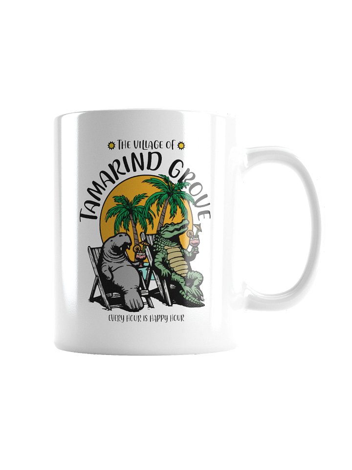The Village of Tamarind Grove TV Florida USA Fun Manatee Alligator Design Coffee Mug product image (5)