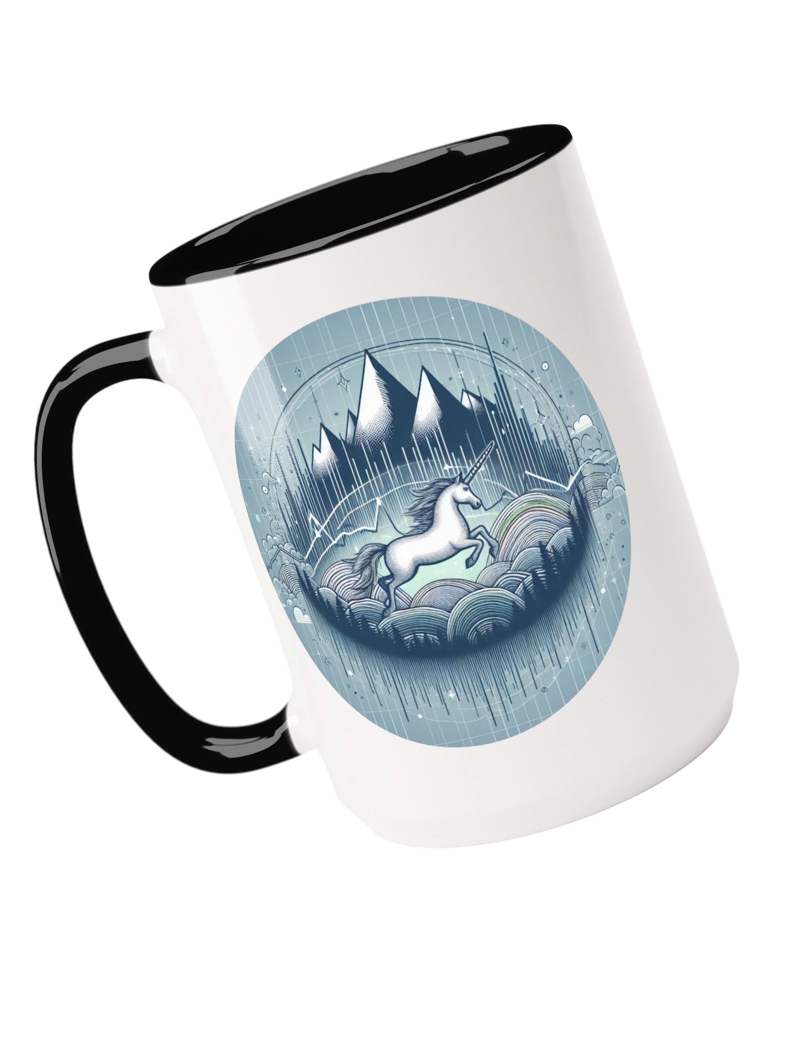 Unicorn Chasing Club - Blue Mug product image (4)