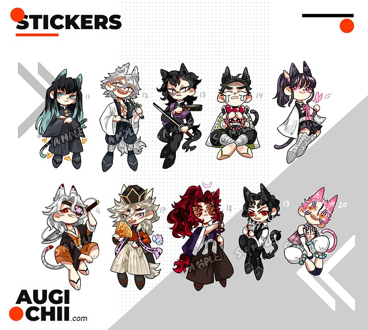 🟠Demon Slayer // Matte Die Cut Stickers // ⚠️ LAST CHANCE SALE product image (2)