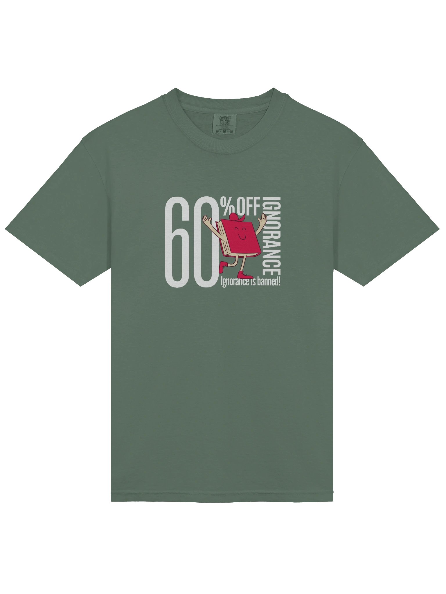 Men's Vintage T-Shirt | "Read a Book" Philosophical Organic Cotton Tee product image (3)