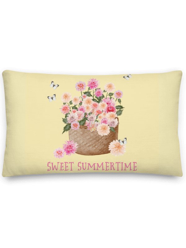 DAHLIA SWEET SUMMERTIME PILLOW YELLOW product image (2)