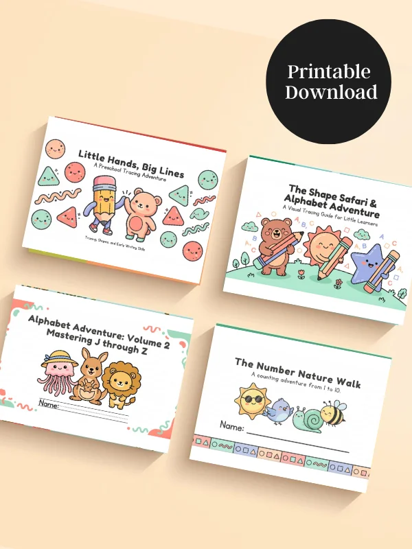 Little Hands, Big Lines: A Preschool Tracing Workbook Bundle product image (1)