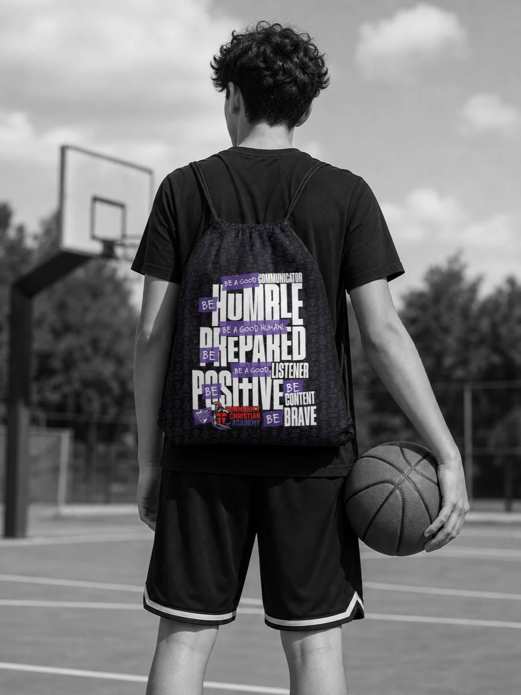 Be a Good Human Drawsting Bag product image (1)