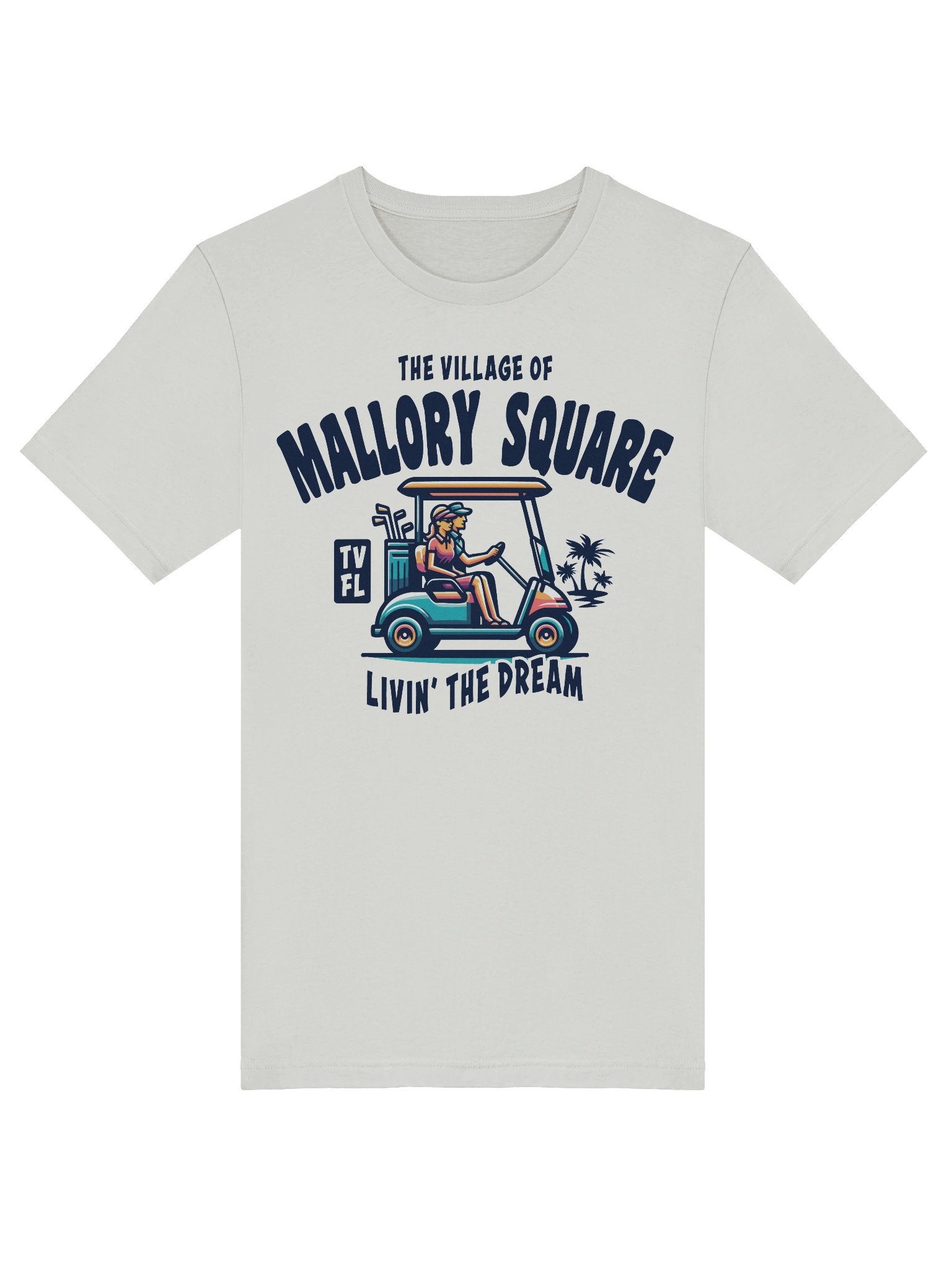 The Village of Mallory Square TV FL Golf Cart Design T-Shirt product image (39)