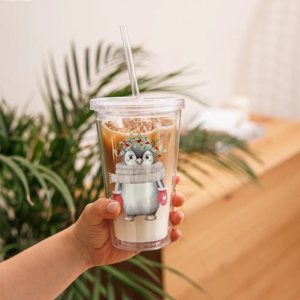 Festive Penguin Party Double Wall Tumbler product image (2)