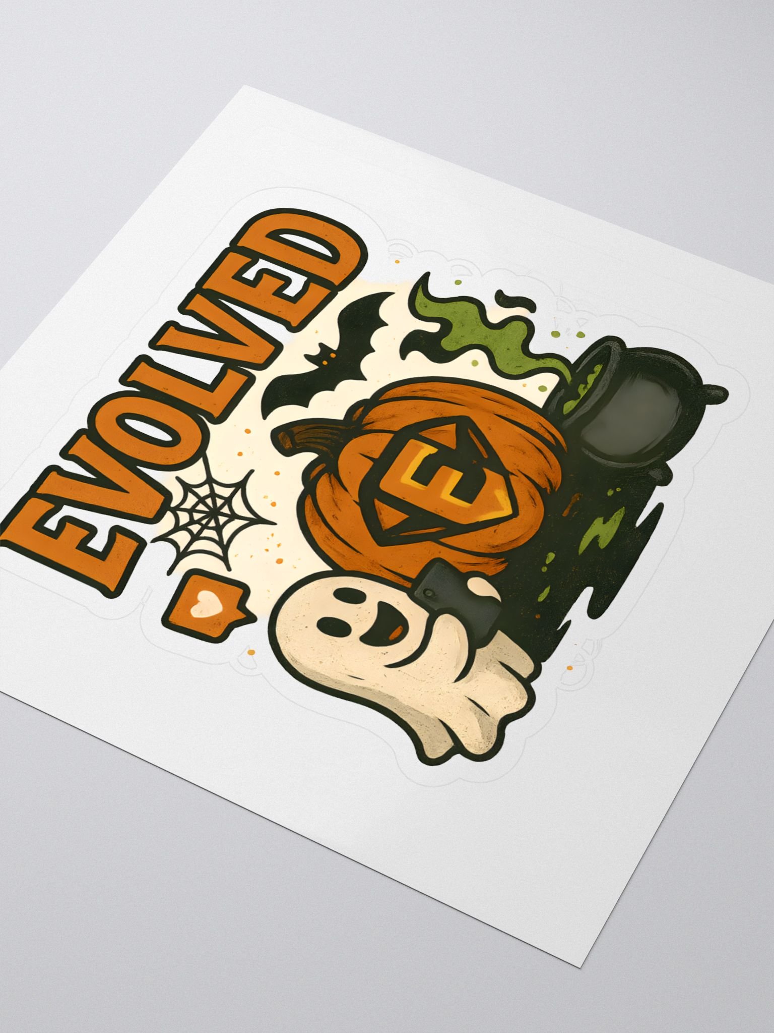 Evolved Halloween Kiss Cut Stickers product image (3)